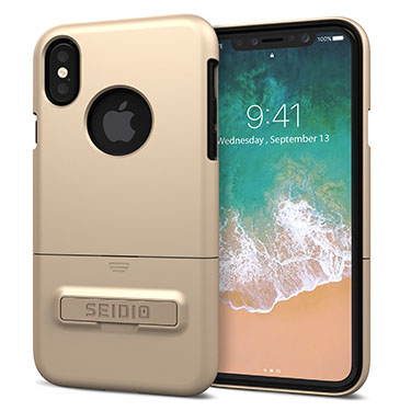 Seidio Surface with Kickstand for iPhone Xs/X (Gold /Black)